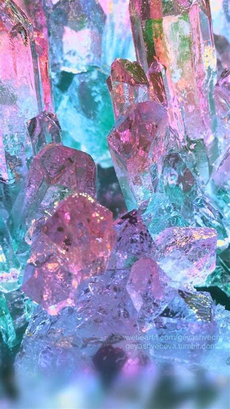 All Sizes. . Aesthetic crystal wallpapers